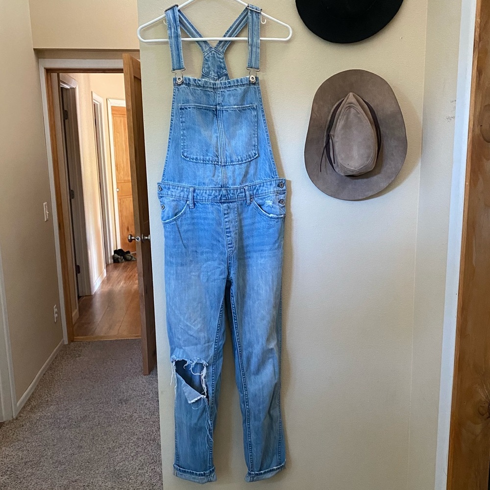 H&M Distressed Overalls